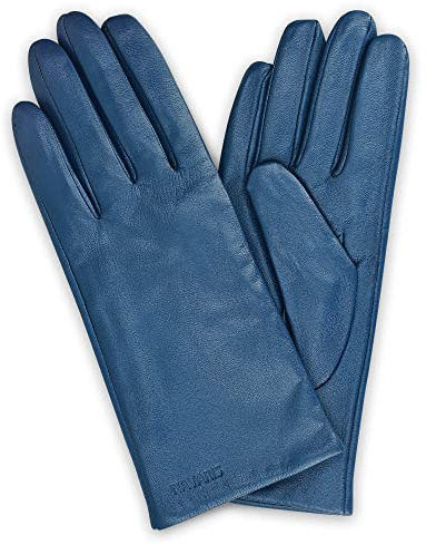 Navaris Touchscreen Nappa Lederhandschuhe für Damen - Leder Handschuhe aus Lammleder mit Kaschmir Mix Futter - Damenhandschuhe mit Touch Funktion