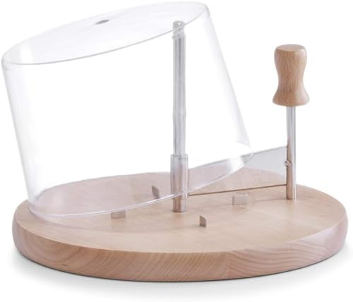 Tagliere Affetta Formaggi con Coperchio – Base Porta formaggio con Coperchio - Tagliere per Formaggi - 22,5 x 15 cm, Legno