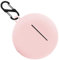 Custodia in silicone per Huawei Freebuds 3, resistente agli urti e alla pelle, per Huawei Freebuds 3, con portachiavi (rosa)