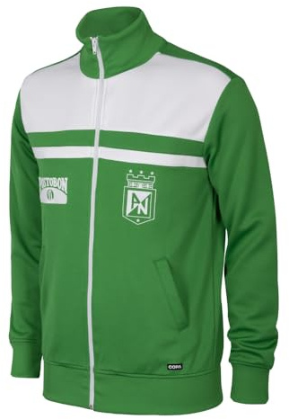 Copa - Chaqueta de entrenamiento - Fútbol - Hombre - Atlético Nacional años 80 - Verde - 50% algodón - 50% poliéster - Talla S