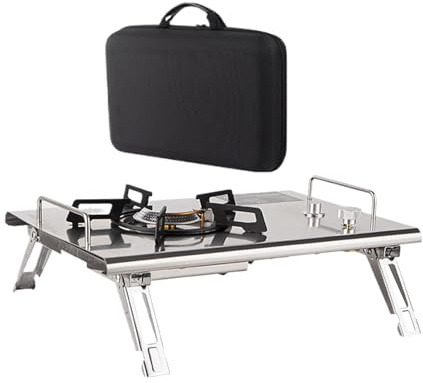 Stufa Da Campeggio Portatile | Stufa Pieghevole Per Esterni Cucina All'aperto,Accessori da Escursionismo Attrezzature da Cucina per Picnic Camper Barbecue Viaggio in Auto