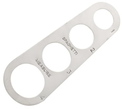 LOORGVEL Strumento Misurazione Spaghetti in Acciaio Inossidabile con Dosatore Porzioni Pasta Preciso e Portatile per Spaghetti e Noodles Utensile Cucina per Chef Domestici e Professionisti