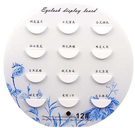 Soporte redondo para exhibición de pestañas postizas, maquillaje