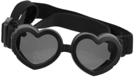 OSOLADY Gafas de Sol para Perros Resistentes al Viento, Accesorio de Pc, Diseño Plegable Negro para Uso en Exteriores y Estilo Moderno