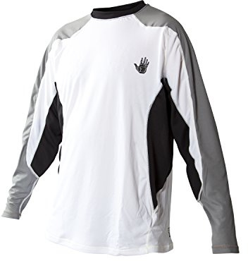 Body Glove Herren Performance Loose Fit Langarmshirt, Weiß, Größe S
