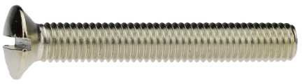 Reidl Linsenkopfschrauben mit Schlitz 3 x 16 mm DIN 964 Messing galv. vernickelt 200 Stück