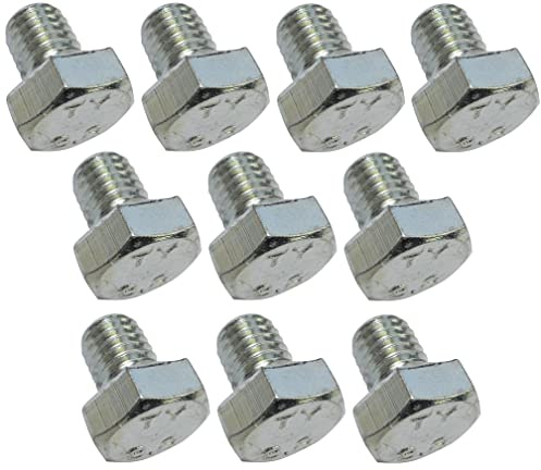 AERZETIX - C47316 - Satz von 10 stück - bolzen schrauben sechskantschrauben M8x10 - mit sechskantkopf - Ø8x10mm - DIN 933 - klasse 8.8 - aus verzinktem stahl - heimwerken - montagewerkzeug eisenwaren
