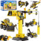 HOMETTER Konstruktionsspielzeug für 5 6 7 8+ Jahre alte Jungen Geschenk, 6 in 1 Engineering Spielzeug, STEM-Lernspielzeug Bildungsbaukasten