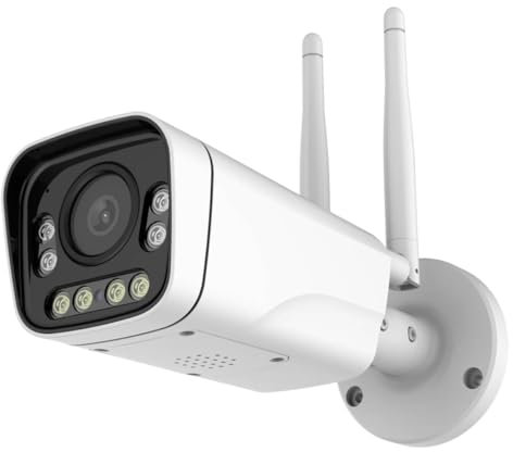 INKOVIDEO INKO-TY557 4 MP WLAN Überwachungskamera mit Smart H.264+ Videokomprimierung, Bewegungserkennung, Nachtsicht bis zu 25 m, Zwei-Wege-Audio, ONVIF, unterstützt MicroSD-Karten bis zu 128 GB