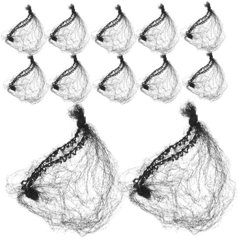 DOITOOL 300stücke Unsichtbare Elastische Haarnetze Aus Nylon Schwarz Für Dutt Und Hochsteckfrisuren Für Tänzer Und Hotelangestellte