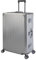 Travelhouse Tokyo 100% Aluminium Koffer XL-78cm Hartschalenkoffer Reisetrolley Suitecase Reisekoffer 2X TSA Zahlenschloss 4 Doppelräder 360° Rollen Vol. 110L - Silber