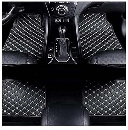 ARRYEDCN 4 Stück Leder Auto FußMatten, für Peugeot 508 SW 508SW 2010 2011 2012 2013 2014 2015 2016 2017 2018 wasserdichte rutschfeste Teppich Bodenmatten Auto-Innenschutz-Zubehör,B