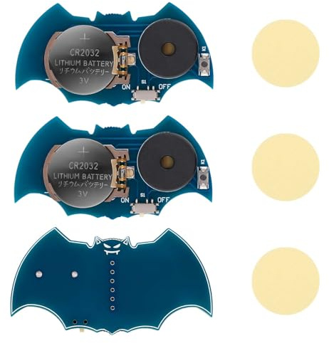 BTFO 3 Pz Articoli per Rumore da Cricket, Generatore di Rumore da Cricket a Forma di Pipistrello, Macchina per Rumore con 16 Suoni, Generatore di Suoni Nascosti, per Feste Scolastiche in Casa (Blu)