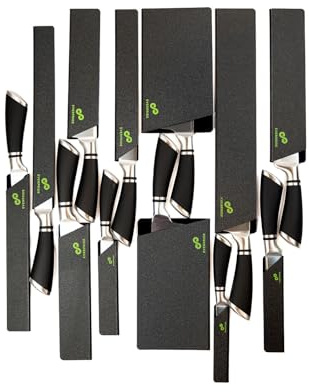 EVERPRIDE 12-Piece Knife Guard Set, Universal Blade Cover Knife Sheaths for Chef and Kitchen Knives Durable Knife Edge Guards Include Multiple Sizes to Protect Your Full Set of Knives