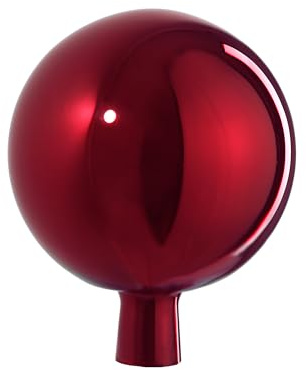 Rosenkugel 15 cm aus Glas, rot verspiegelt