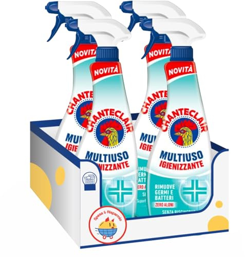 Detergente multiuso vetri e superfici – zero aloni e residui – 625 ml – Variazioni 4/8/12 Pezzi (4)