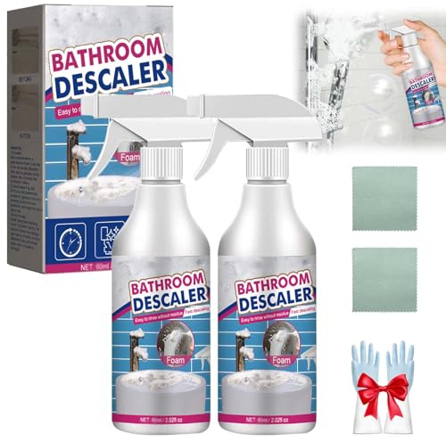 2025 NEW Bathroom Descaler Foam Cleaner Spray,Multipurpose Bathroom Descaler Stubborn Stains Cleaner (1PCS)