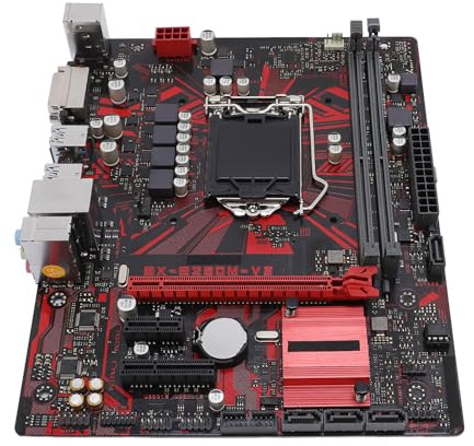 XUMIUZIY Placa Base de Escritorio B250M V3, M ATX 2 DDR4 DIMM Slot para LGA 1151 Procesador de CPU de 6º Gen I7 I5 I3 14 NM, con PCI E 3.0, Salida DVI, ALC887 Chip de Sonido de 8
