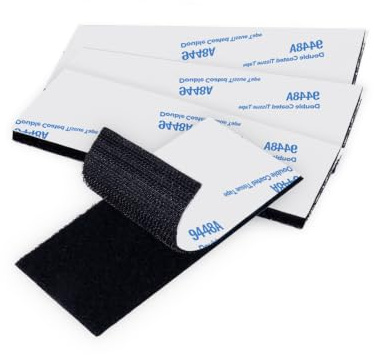 flintronic Feltro Adesivo Forte Biadesivo, 4 paia (8 pezzi) 50 x 100mm, Autoadesivo Nastro a Strappo, per Pareti, Pavimento, Plastica, Vetri, Metalli
