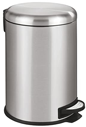 Wenko Pedalhink st./st.Leman Easy Close 20 l, rostfritt stål, INOX satin