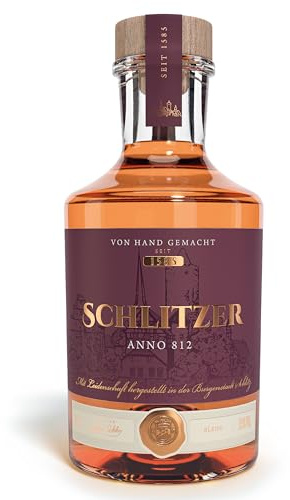Schlitzer Anno 812 Whisky Korn Cuvee 0,5L, 35% Vol., Komposition aus gereiftem Whisky, mildem Korn und Portwein, harmonischer Premium Blend als Geschenkidee