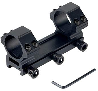 FOCUS Hunter Anelli Picatinny Weaver Tactical 30 mm pour Cannocchiale de Chasse Fucile Monoposto Montage Aluminium 20 mm Rail Laser Scope