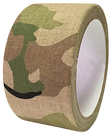 homeemoh 5cm x 5m Self Adhesive Protective Camouflage Tape, Camo Wrap Waterproof Tape Stretch Bandage Duct Tape for Outdoor Camping,CP