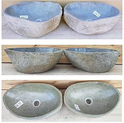 double vasque lavabo à poser en pierre naturelle 40/45 cm, Duo. CHOIX SUR PHOTOS ENVOYEES SUITE A VOTRE COMMANDE AVEC LES DIMENSIONS. VENDEUR FRANCAIS. Pour salle de bain.
