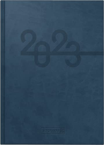 BRUNNEN Tageskalender Modell 798 2023 Blattgröße 14 x 20,6 cm blau