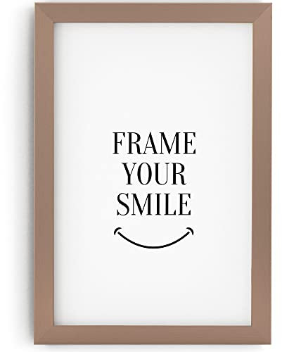 MONFRAME Bilderrahmen Modern - 15x21 cm (DIN A5) - Kupfer - mit Acrylglas