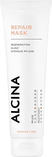 ALCINA Repair-Mask | 1 x 150 ml | regenerierend | für trockenes und strapaziertes Haar | verbesserte Kämmbarkeit | glänzendes Haar