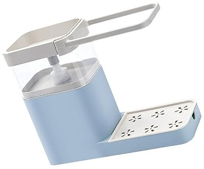 MAGICLULU 1stück Push Soap Dispenser Handbetätigter Spülmittelspender Mit Aufbewahrungsplatz Praktisch Platzsparend Aus Bruchsicherem Für Flüssige Seifen Der Küche