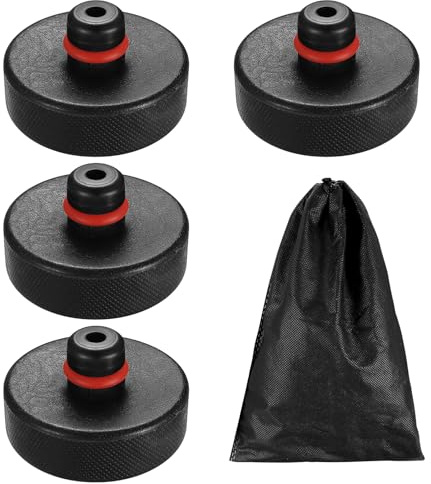 4 Stück Wagenheber Gummiauflage Kompatibel mit Tesla Model 3/Model Y/Model S/Model X, Jack Pad Adapter Werkzeug Hebepunkte für Tesla Model Y Zubehör Model 3 Zubehör Chassis Jack Pad