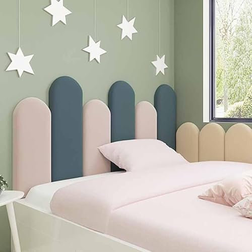 YWQJL Wandkissen Bett Selbstklebend Leder Polsterpaneel Wandkissen Abnehmbar Schutzplatte, 3D Selbstklebend 3,5cm Wandaufkleber Paneele Wand(H,150cm)