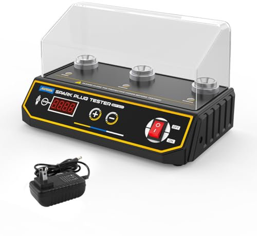 Tester per candele a doppio foro, tester per bobine di accensione del motore automobilistico con frequenza di lavoro di 0-6000 giri/min, strumento per testare le scintille dell'auto con copertura prot