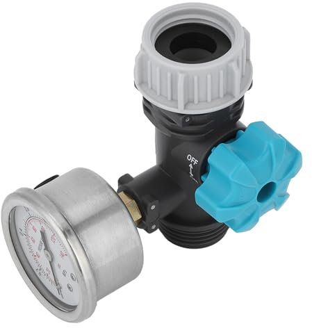 Válvula de Presión de Agua, con Rosca Interna G3/4 de Pulgada, Reductor de Presión Ajustable con Temporizador de Agua para Riego de Plantas