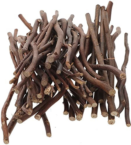 SEWOART 50 Holz Zweige Sticks Basteln Naturmaterialien Holzleisten Gartenstäbe Bastelzubehör Heimwerker Handwerk Foto Requisiten