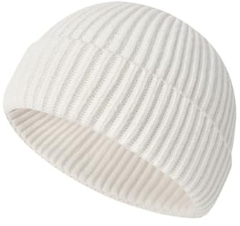 Irzaki Fisherman Beanie für Herren Strickmütze Trawler Beanie Kurze Manschette Uhrenkappe für Männer Frauen
