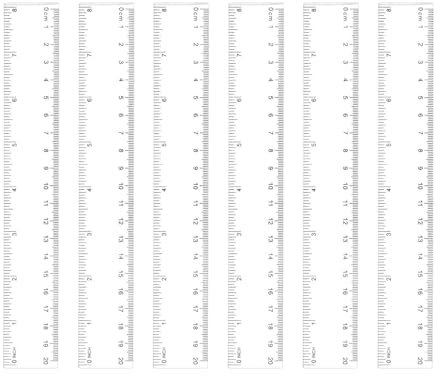 6er Pack lineal 20 cm, klar Kinder Kleines Lineale Flexibel LinkshäNder Lineale Schulbedarf Messinstrumente