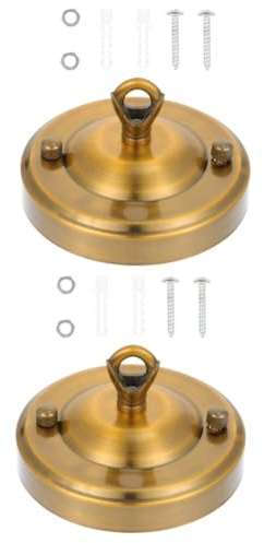 OSALADI 2pezzi Chandelier Canopy Per Lampadari Base Per Resistente Accessorio Per Illuminazione Ristoranti e Soggiorni Facile Installare e