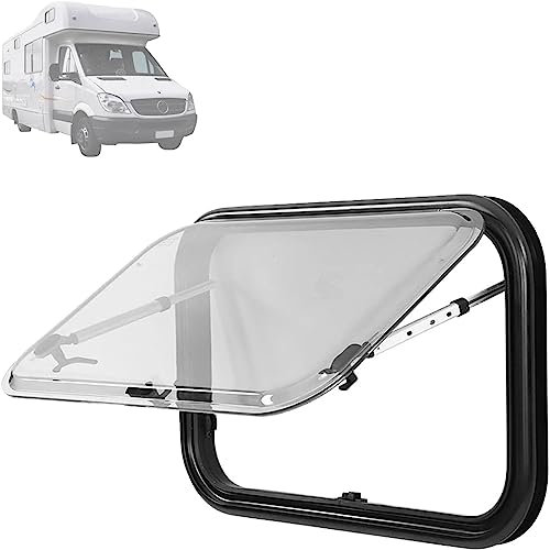 Wohnwagen-Lüftungsventilatoren – wasserdichter Dachventilator, Wohnwagen-Dachfenster-Lüftungsschlitz, Scharnierfenster, Seitenfenster, Dachluke mit Kurbel, 35 x 50 cm