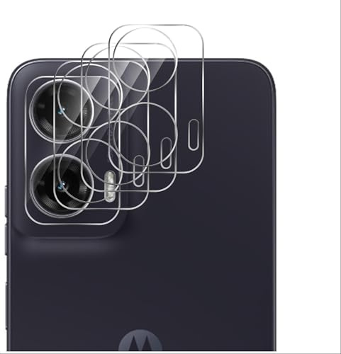 GIOPUEY Protector de Lente de Cámara Compatible con Motorola Moto G35, [3 Pack] 3D Vidrio Templado, Anti Rasguños, Protector de cámara para Motorola Moto G35