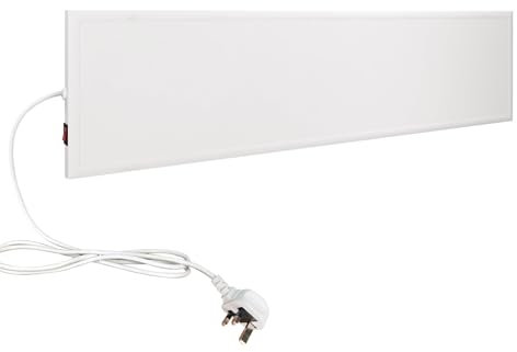 byecold 160W Far Infrared Panel Electric Heater Panel Wall Mounted, Overheating Protection Energy Efficient Electric Heater with Switch for Living Room/Bedroom -920 * 220mm