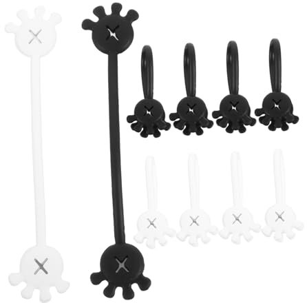 Hemobllo 10pièces Enrouleurs De Câbles Silicone Organisateurs De Avec Clips Supports Pour Écouteurs Et Câbles De Charge Réutilisables Pour Maison Et Bureau