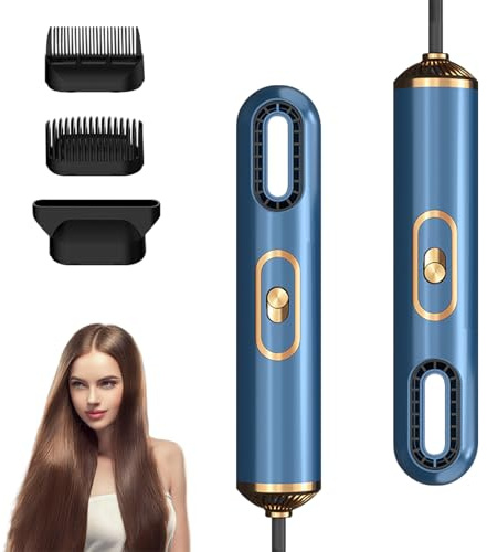 Bwaliffury Spazzola ad Aria Calda, Spazzola Asciugacapelli 1000W, Styler Ad Aria Calda 3 In1,3 Accessori&3 temperature,Blow Dry&Style,Asciugacapelli Multifunzione Per Asciugare,Volumizzare,Raddrizzare