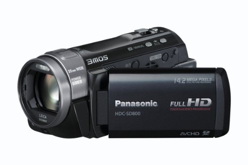 Panasonic SD800 14.2 Megapixel with 20x Intelligent Zoom 35mm Wide Angle Leica Lens IA + Face Recognition & New Hybrid O.I.S 3MOS sensor Full HD 1920x1080p 3.0-Inch LCD Black (Renewed)