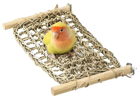 Genérico Escalera para Jaula de Aves - Soporte de Juego y Masticación para Periquitos | Juguetes de Puente de Escalada y Posadero de Madera para Loros | para Entrenamiento y Ejercicio de Aves Mascota