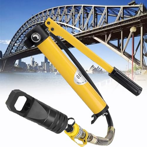 Hydraulic Nut Splitter Tool, Manual Heavy-Duty Metal Nut Removal Tool with 9T/11T Manual Hydraulic Pump for Stuck Nut Removal