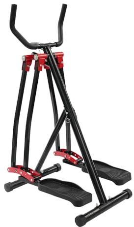 Czyurachel Crosstrainer för hemmet, vikbar elliptisk maskin, LCD-skärm, upp till 150 kg, elliptisk maskin, fitness hemma, För helkroppsträning – armar, ben & rygg