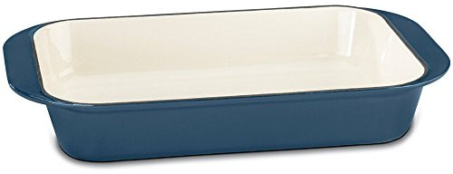 Cuisinart Cast Iron Roasting/Lasagna Pan, 14, Enameled Provencial Blue